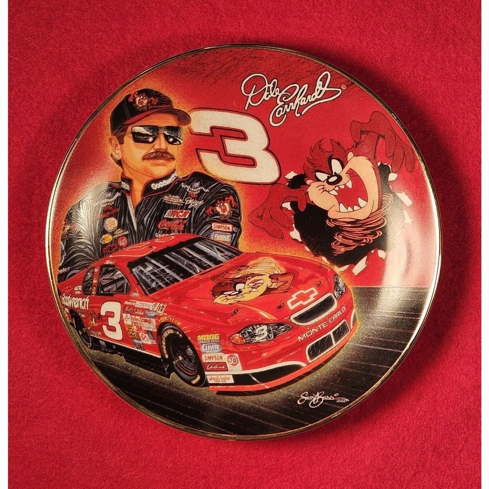 Hot Property Dale Earnhardt Taz Goodwrench Plate Nascar - NIB + COA (H71)
